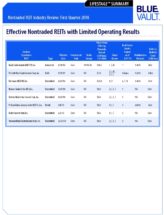 Icon of Effective Nontraded REITS With Limited Operating Results