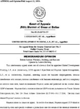 Icon of Kyle Bass Vs  UDF Memorandum Opinion August 21 2019 Court Of Appeals