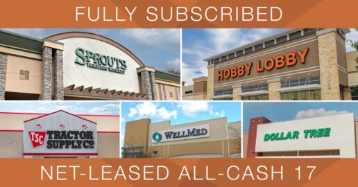 ExchangeRight Announces Full Subscription of $41.9 Million Net-Leased All-Cash 17 DST